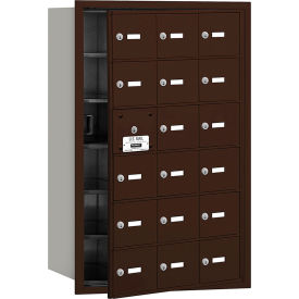 4B+ Horizontal Mailbox 18 A Doors (17 usable) Front Loading Bronze USPS Access 3618ZFU