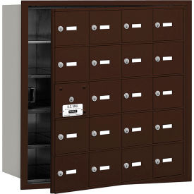 4B+ Horizontal Mailbox 20 A Doors (19 usable) Front Loading Bronze USPS Access 3620ZFU