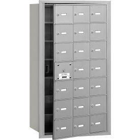 4B+ Horizontal Mailbox 21 A Doors (20 usable) Front Loading Aluminum USPS Access 3621AFU
