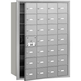 4B+ Horizontal Mailbox 28 A Doors (27 usable) Front Loading Aluminum USPS Access 3628AFU
