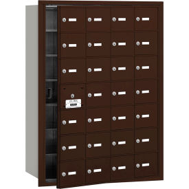 4B+ Horizontal Mailbox 28 A Doors (27 usable) Front Loading Bronze USPS Access 3628ZFU