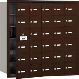 4B+ Horizontal Mailbox 30 A Doors (29 usable) Front Loading Bronze USPS Access 3630ZFU