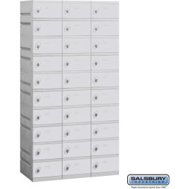 Salsbury 10-Tier 30 Door Plastic Locker 38-1/4