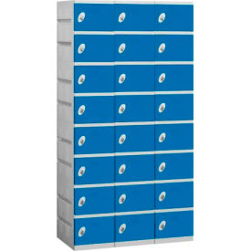 Salsbury 8-Tier 24 Door Plastic Locker 38-1/4