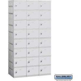 Salsbury 8-Tier 24 Door Plastic Locker 38-1/4