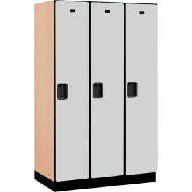 Salsbury 1-Tier 3 Door Extra Wide Wood Locker 45