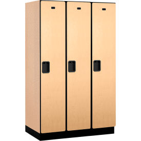 Salsbury 1-Tier 3 Door Extra Wide Wood Locker 45