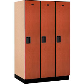 Salsbury 1-Tier 3 Door Extra Wide Wood Locker 45