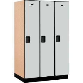 Salsbury 1-Tier 3 Door Extra Wide Wood Locker 45