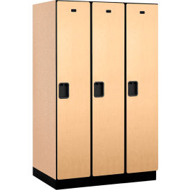 Salsbury 1-Tier 3 Door Extra Wide Wood Locker 45