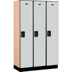 Salsbury 1-Tier 3 Door Extra Wide Wood Locker 45