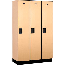 Salsbury 1-Tier 3 Door Extra Wide Wood Locker 45