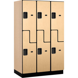 Salsbury Z-Style 2-Tier 6 Door Ex. Wide Wood Locker 45
