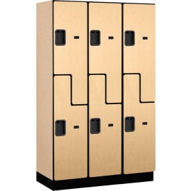 Salsbury Z-Style 2-Tier 6 Door Ex. Wide Wood Locker 45