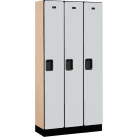 Salsbury 1-Tier 3 Door Designer Wood Locker 36