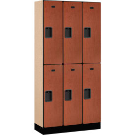 Salsbury 2-Tier 6 Door Designer Wood Locker 36