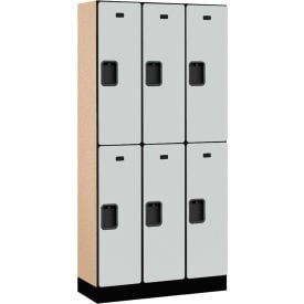 Salsbury 2-Tier 6 Door Designer Wood Locker 36