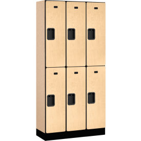 Salsbury 2-Tier 6 Door Designer Wood Locker 36