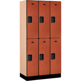 Salsbury 2-Tier 6 Door Designer Wood Locker 36