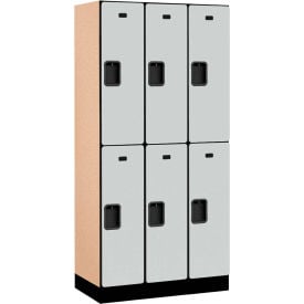Salsbury 2-Tier 6 Door Designer Wood Locker 36