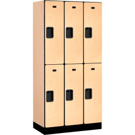 Salsbury 2-Tier 6 Door Designer Wood Locker 36