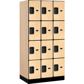 Salsbury 4-Tier 12 Door Designer Wood Locker 36