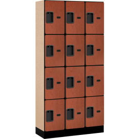 Salsbury 4-Tier 12 Door Designer Wood Locker 36