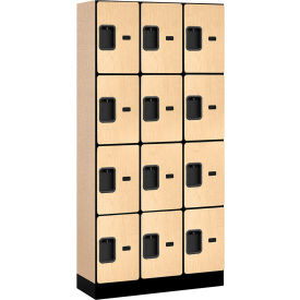 Salsbury 4-Tier 12 Door Designer Wood Locker 36