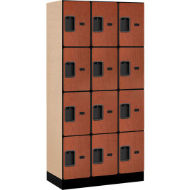 Salsbury 4-Tier 12 Door Designer Wood Locker 36