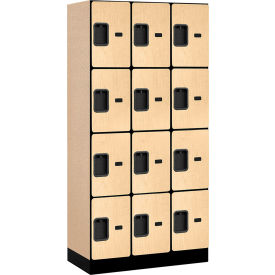 Salsbury 4-Tier 12 Door Designer Wood Locker 36