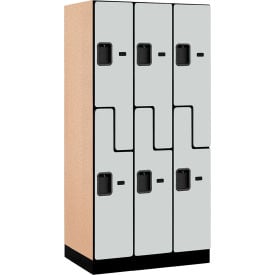 Salsbury Z-Style 2-Tier 6 Door Designer Wood Locker 36