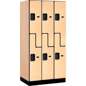 Salsbury Z-Style 2-Tier 6 Door Designer Wood Locker 36
