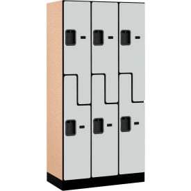 Salsbury Z-Style 2-Tier 6 Door Designer Wood Locker 36