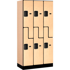 Salsbury Z-Style 2-Tier 6 Door Designer Wood Locker 36