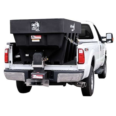2.0 Cubic Yard Electric Black Poly Hopper Spreader MPN:SHPE2000