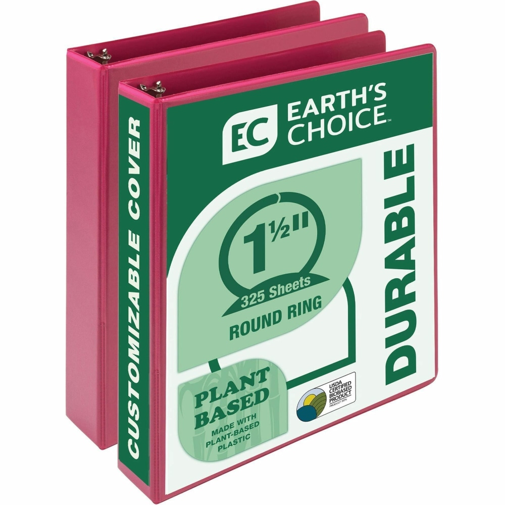 Samsill Earths Choice Plant-based View Binders - 1 1/2in Binder Capacity - Letter - 8 1/2inx11in Sheet Size - MP286576 MPN:MP286576