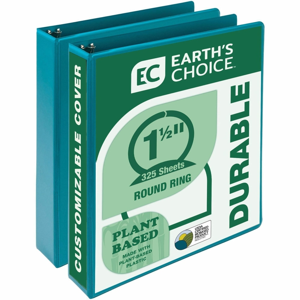 Samsill Earths Choice Plant-based View Binders - 1 1/2in Binder Capacity - Letter - 8 1/2inx11in Sheet Size - MP286577 MPN:MP286577