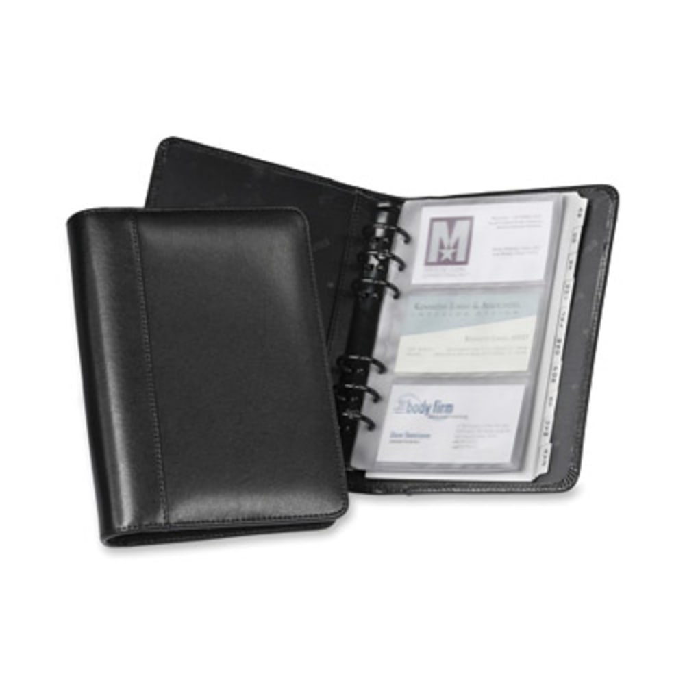 Samsill Regal Leather Business Card Binder, Black (Min Order Qty 2) MPN:81270
