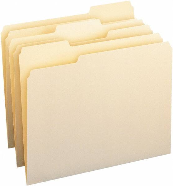 File Folders with Top Tab: Letter, Manila, 100/Pack MPN:SMD10330