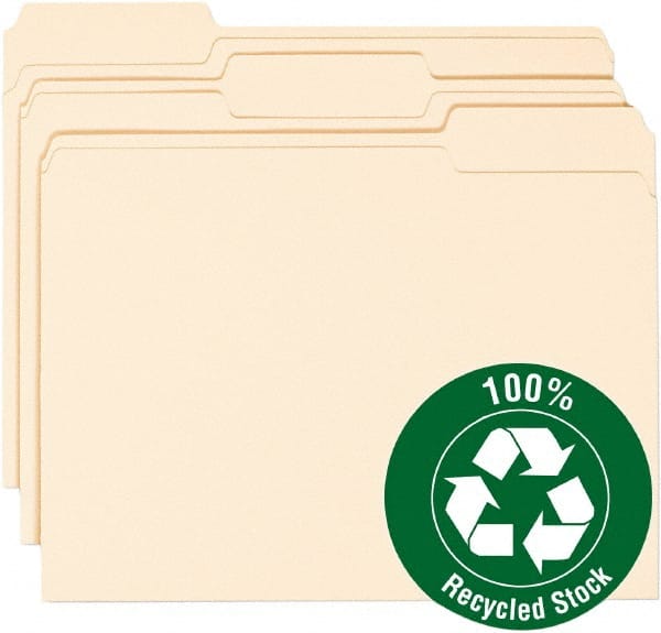 File Folders with Top Tab: Letter, Manila, 100/Pack MPN:SMD10339