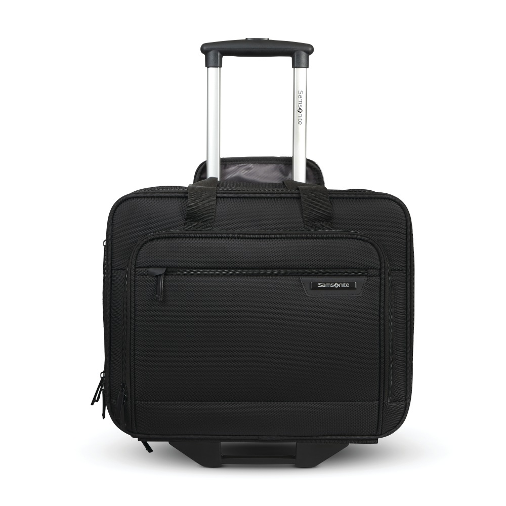Samsonite Classic 2-Wheeled Polyester Business Case With 15.6in Laptop Pocket, 9-1/16inH x 16-9/16inW x 13-3/8inD, Black MPN:144296-1041