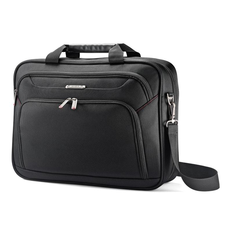 Samsonite Xenon 3 Polyester Techlocker Briefcase, 16 1/2inH x 12 3/4inW x 4inD, Black MPN:89436-1041