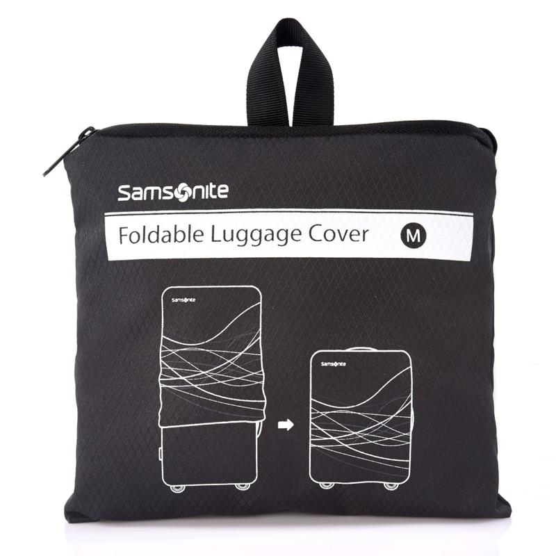 Samsonite Foldable Luggage Cover, 7 7/8inH x 7 1/8inW x 1 9/16inD, Black MPN:57548-1041