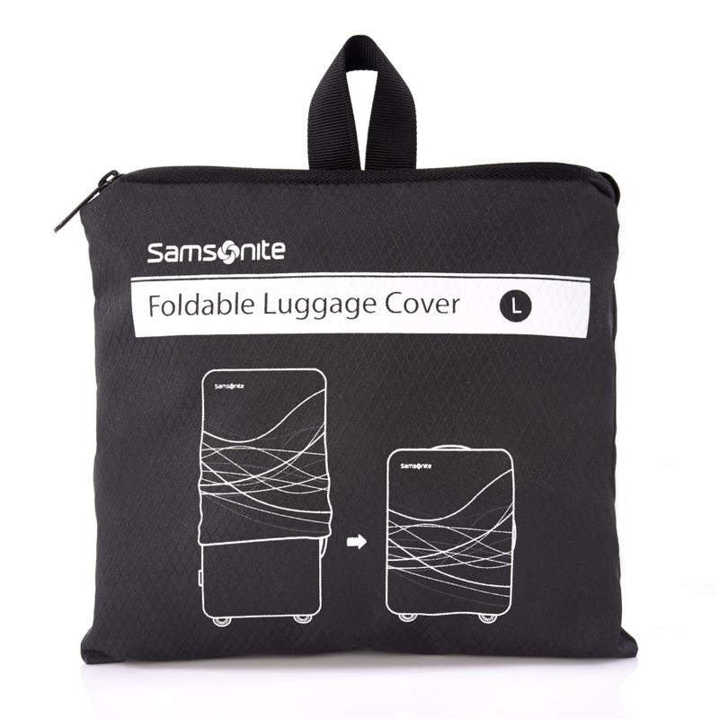Samsonite Foldable Luggage Cover, 9inH x 7 7/8inW x 1 9/16inD, Black MPN:57549-1041