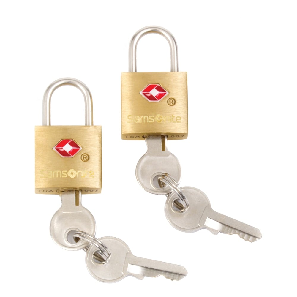 Samsonite Luggage Key Locks, Brass, Pack Of 2 (Min Order Qty 8) MPN:91815-1367