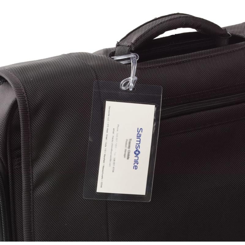 Samsonite ID Tags, Self-Laminating, Clear, Pack Of 3 MPN:91831-1212