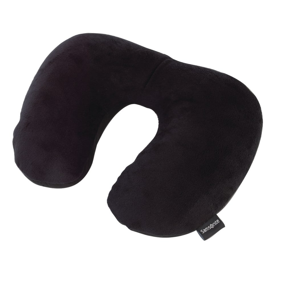 Samsonite Travel Pillow, Fleece Microbead, 12inH x 10inW x 4inD, Black (Min Order Qty 6) MPN:91834-1041