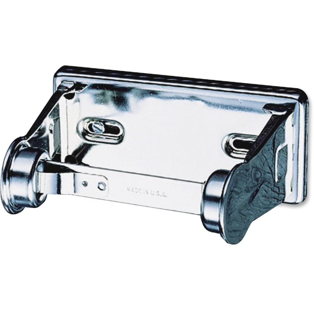 San Jamar Single-roll Toilet Tissue Dispenser - Roll Dispenser - 1x Roll - 2.8in x 6inx 4.5in Depth - Chrome - Lockable, Anti-theft - 20 / Carton MPN:R200XCCT
