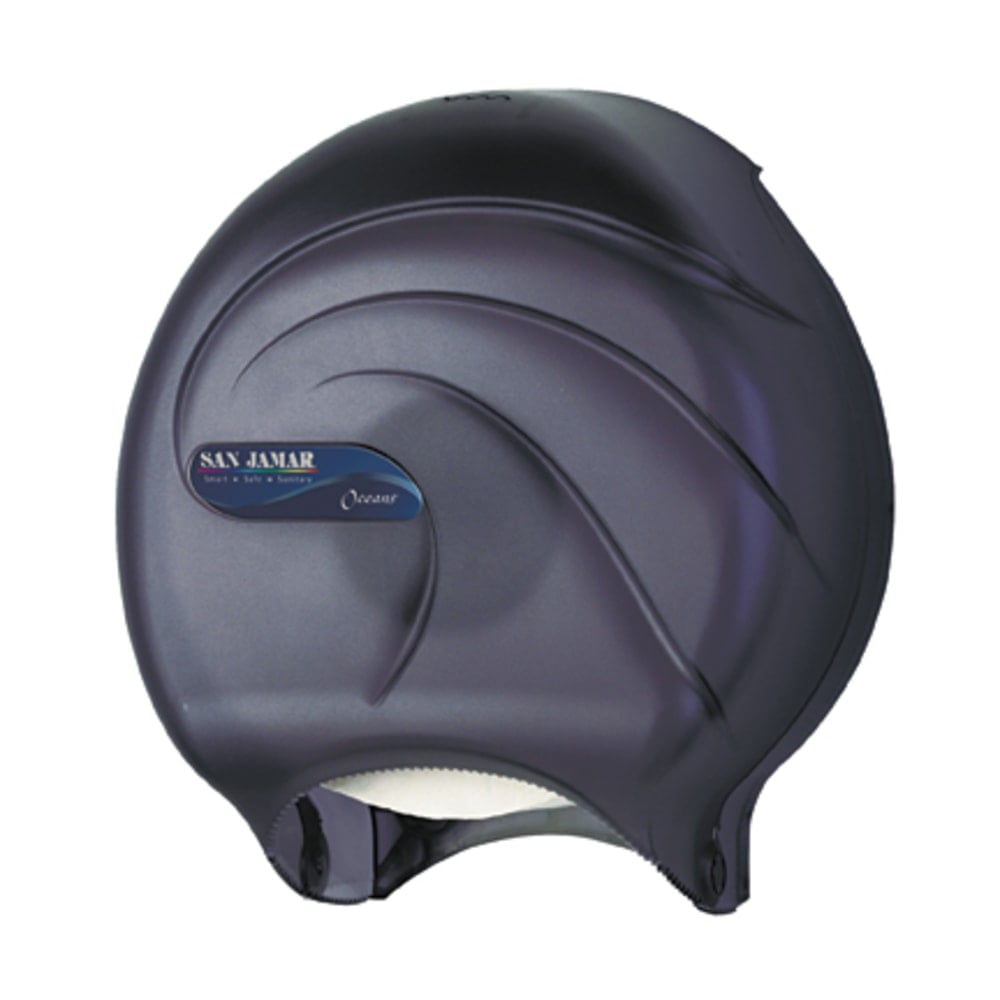 San Jamar Soloette 9in JBT Dispenser - Roll Dispenser - 1x Roll - 12inx10.3inx 5.6in Depth - Plastic - Black Pearl - R2090TBK MPN:R2090TBK
