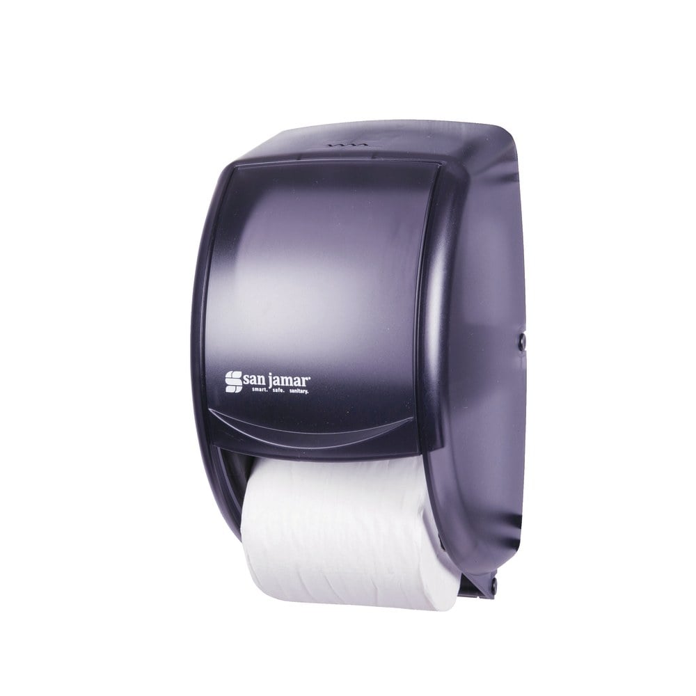 San Jamar Duett Standard Bathroom Tissue Dispenser, Pearl Black MPN:R3500TBK